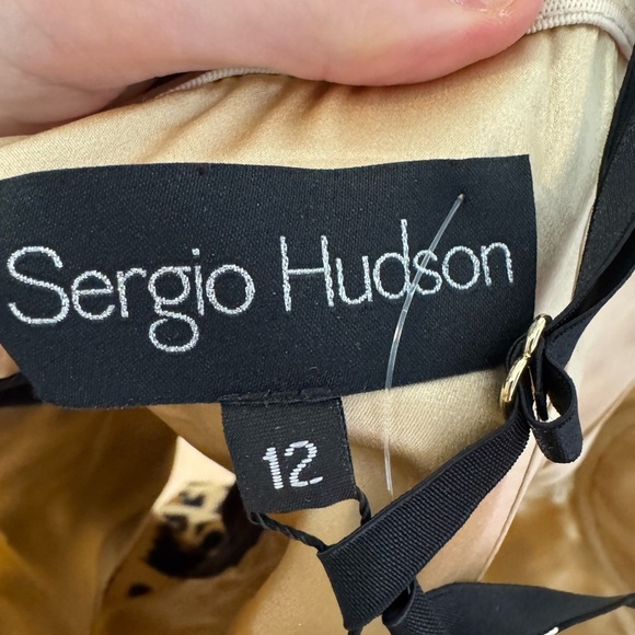 SERGIO HUDSON $1395 Cheetah Leopard Print Corset Bustier Size 12 NWT - Picture 10 of 13